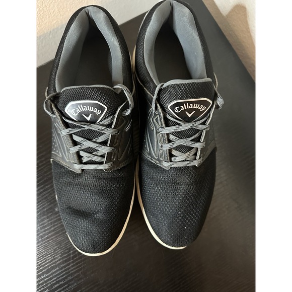 Callaway Imperial CG123BK Golf Shoes Mens 8.5 D Fabric Mesh Black/Gray - Picture 3 of 8